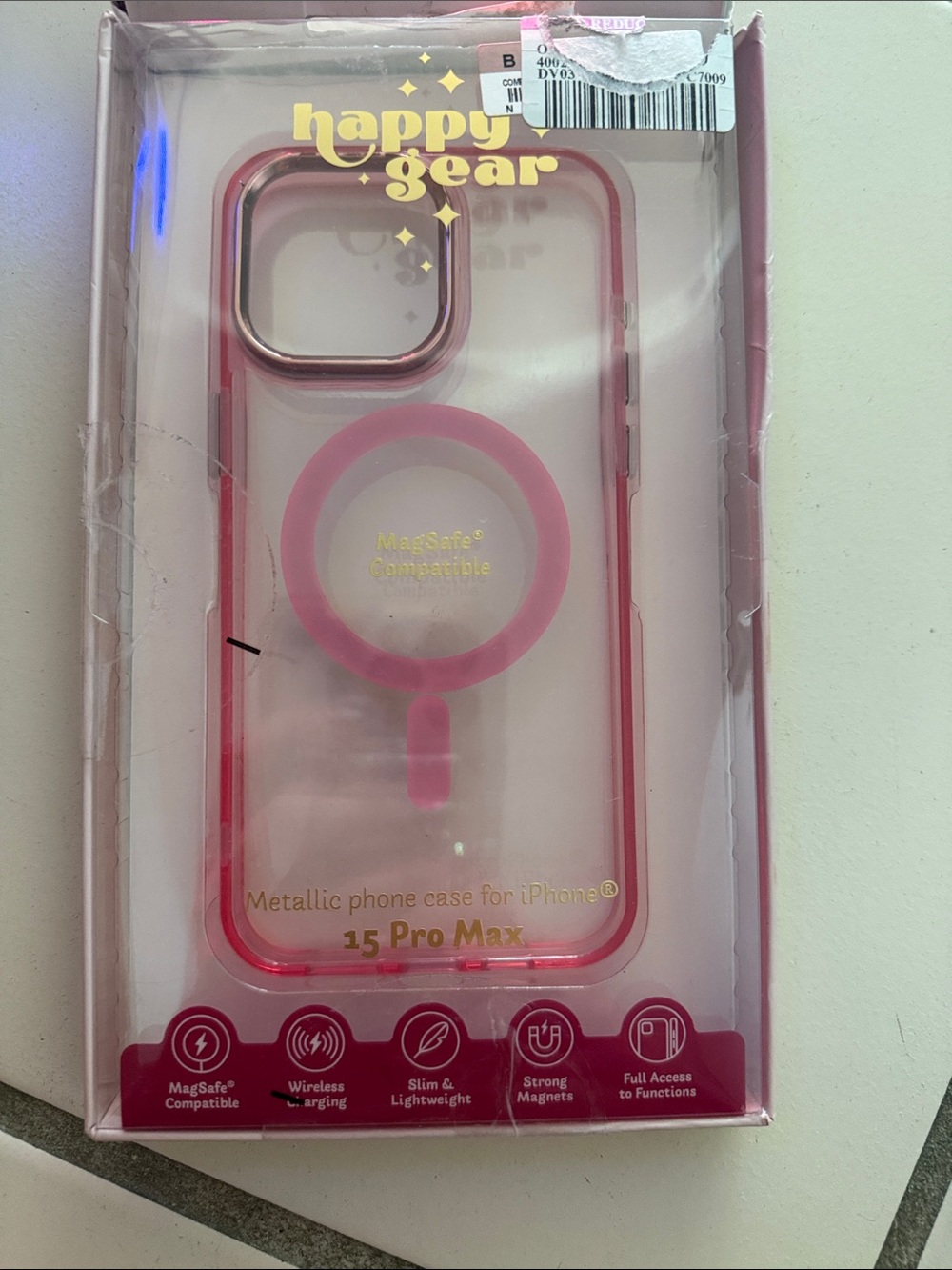 MagSafe-Compatible iPhone 15 Pro Max Case - Pink